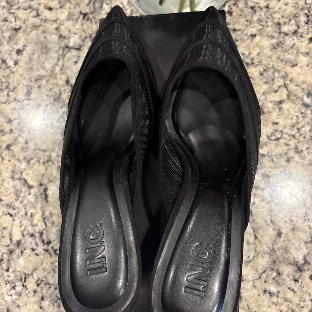 INC International Concepts Women's Elegant Black Heels
